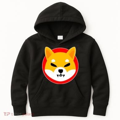 Shiba Inu SHIB Token Crypto Currency Logo Kids Hoodie