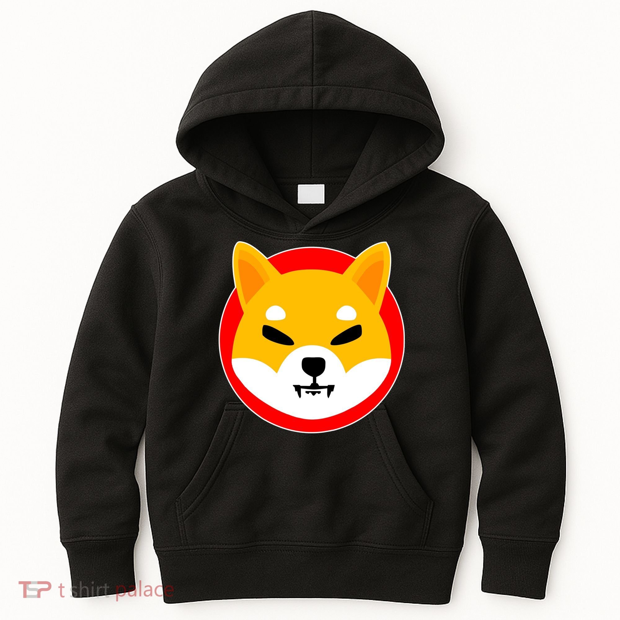 Shiba Inu SHIB Token Crypto Currency Logo Kids Hoodie