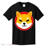 Shiba Inu SHIB Token Crypto Currency Logo Kids T-Shirt thumb 0