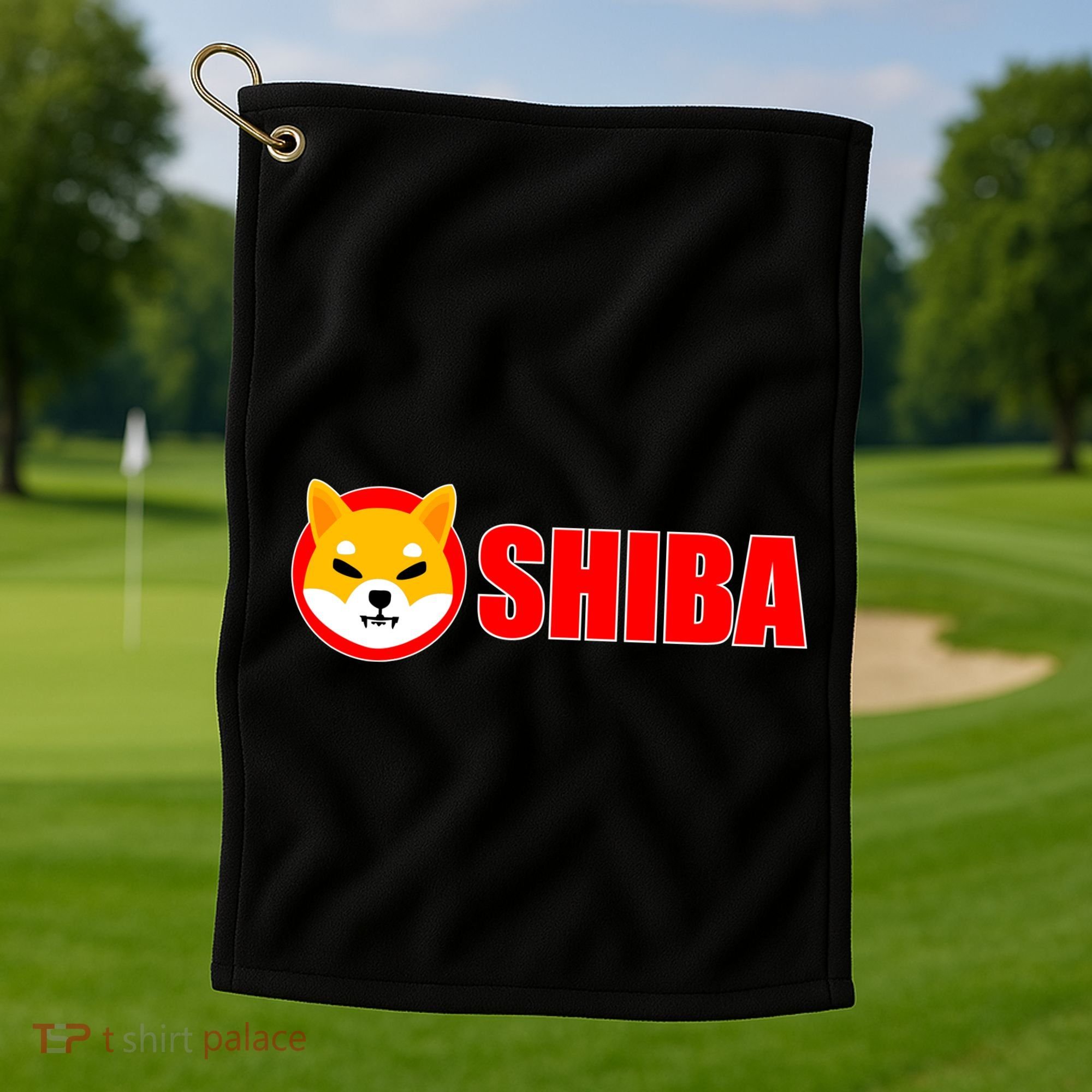 Shiba Inu Token Shib Crypto Currency Dogecoin Killer Golf Towel