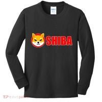 Shiba Inu Token Shib Crypto Currency Dogecoin Killer Kids Long Sleeve Shirt thumb 0
