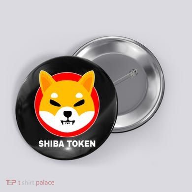 Shiba Token Shib Inu Dogecoin Killer Logo Crypto Button