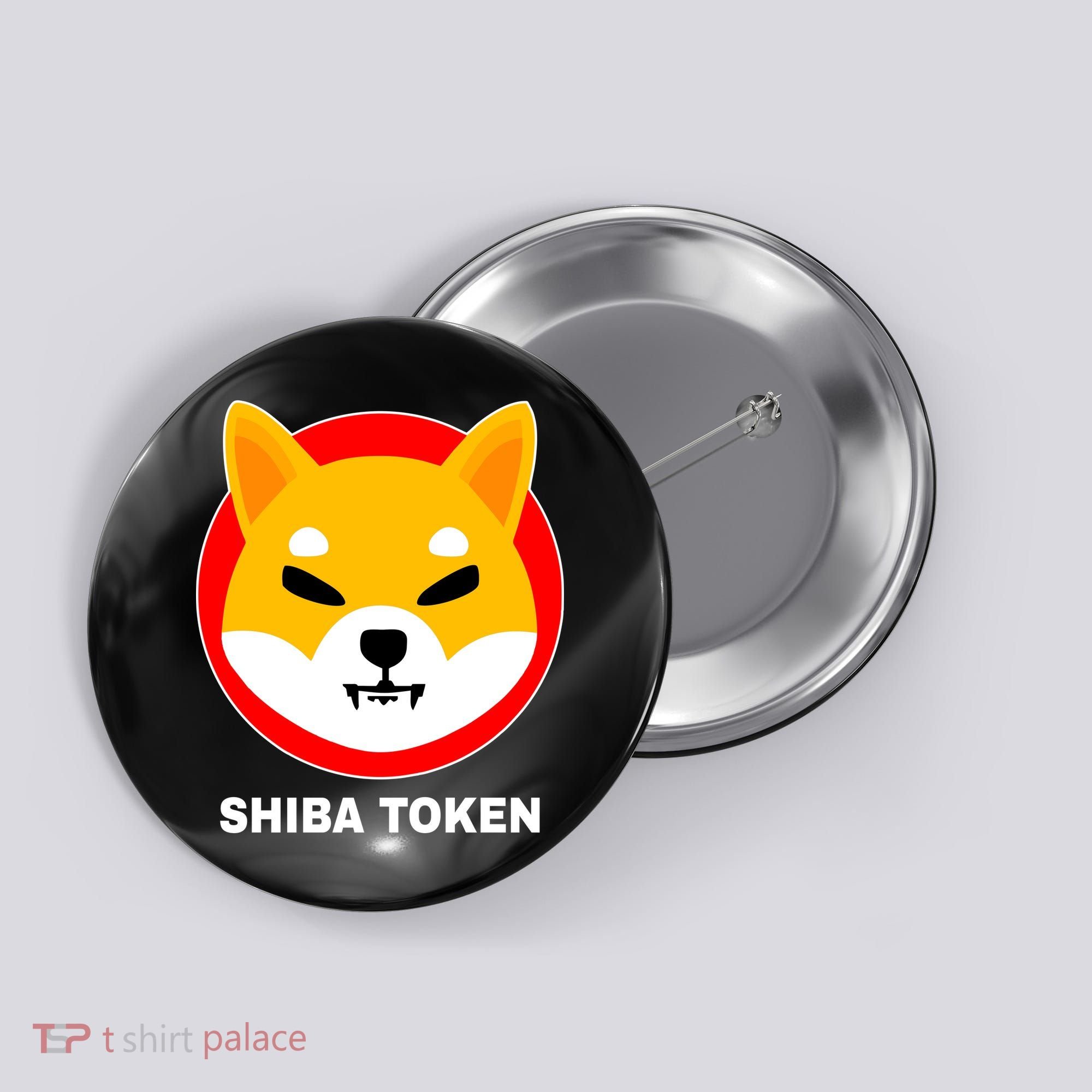 Shiba Token Shib Inu Dogecoin Killer Logo Crypto Button