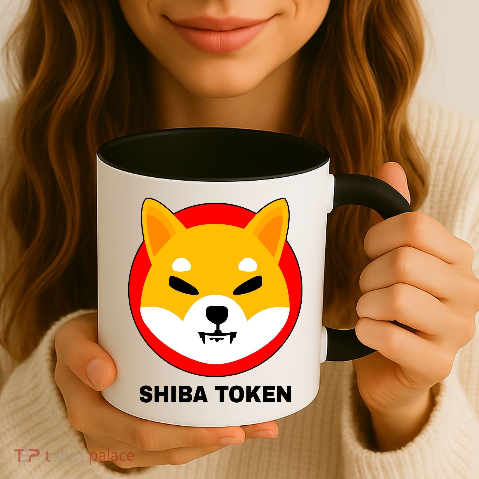 Shiba Token Shib Inu Dogecoin Killer Logo Crypto Coffee Mug