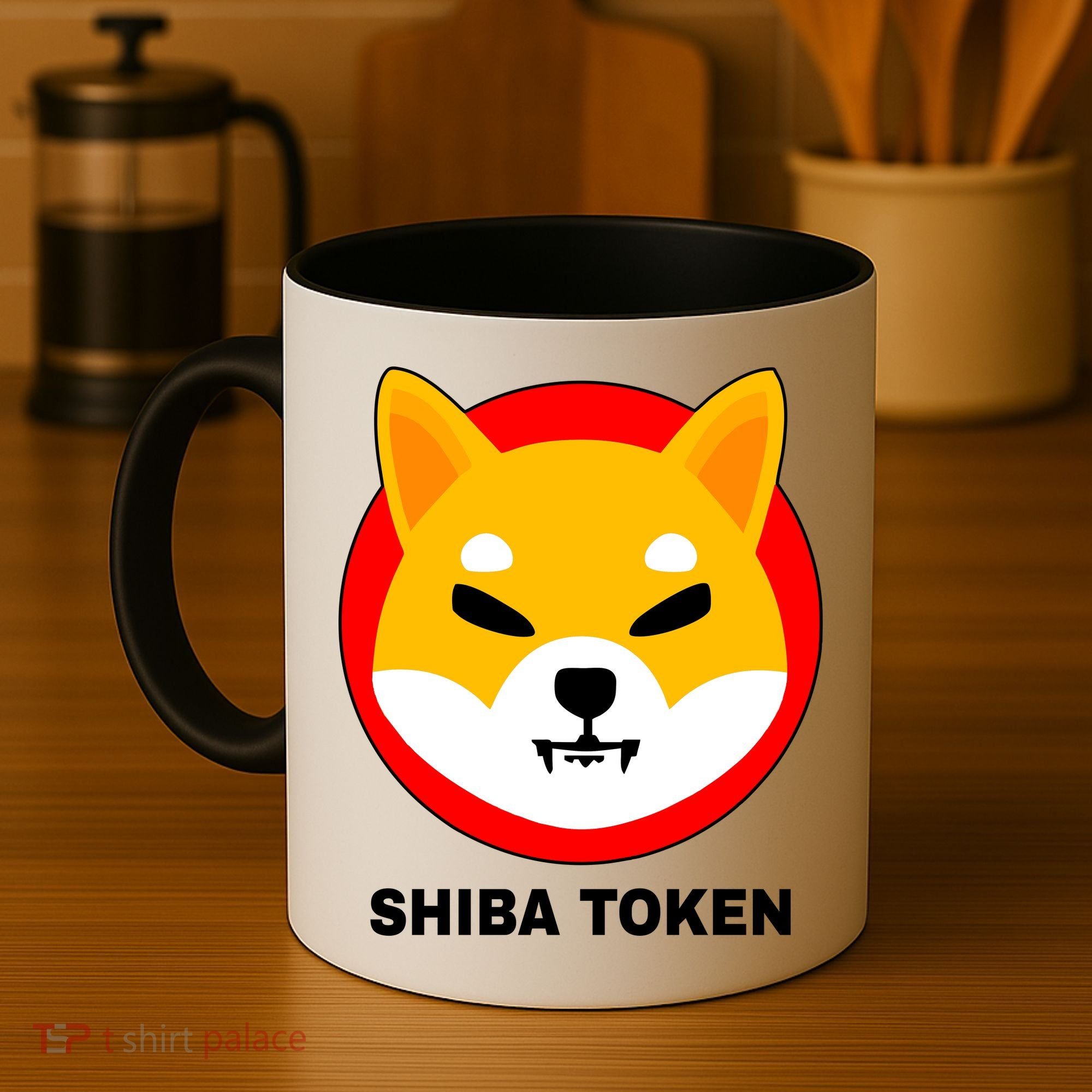 Shiba Token Shib Inu Dogecoin Killer Logo Crypto Coffee Mug