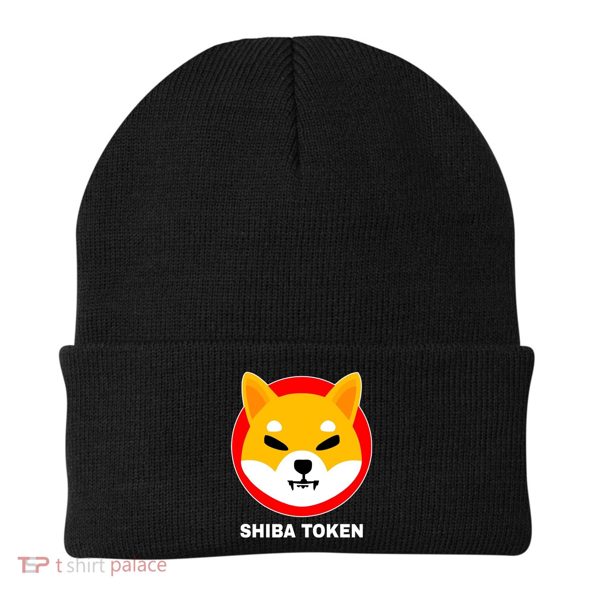 Shiba Token Shib Inu Dogecoin Killer Logo Crypto Beanie