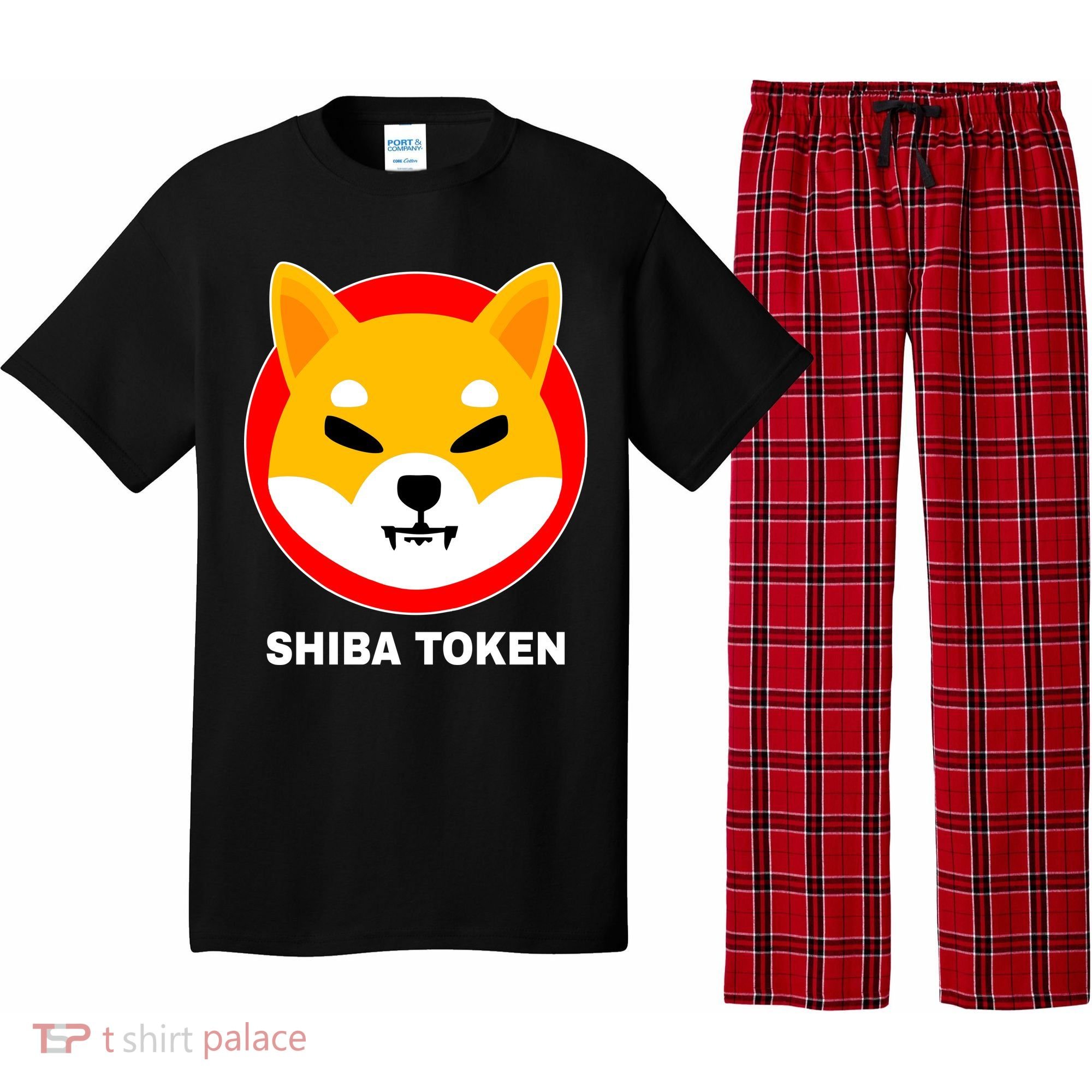 Shiba Token Shib Inu Dogecoin Killer Logo Crypto Pajama Set