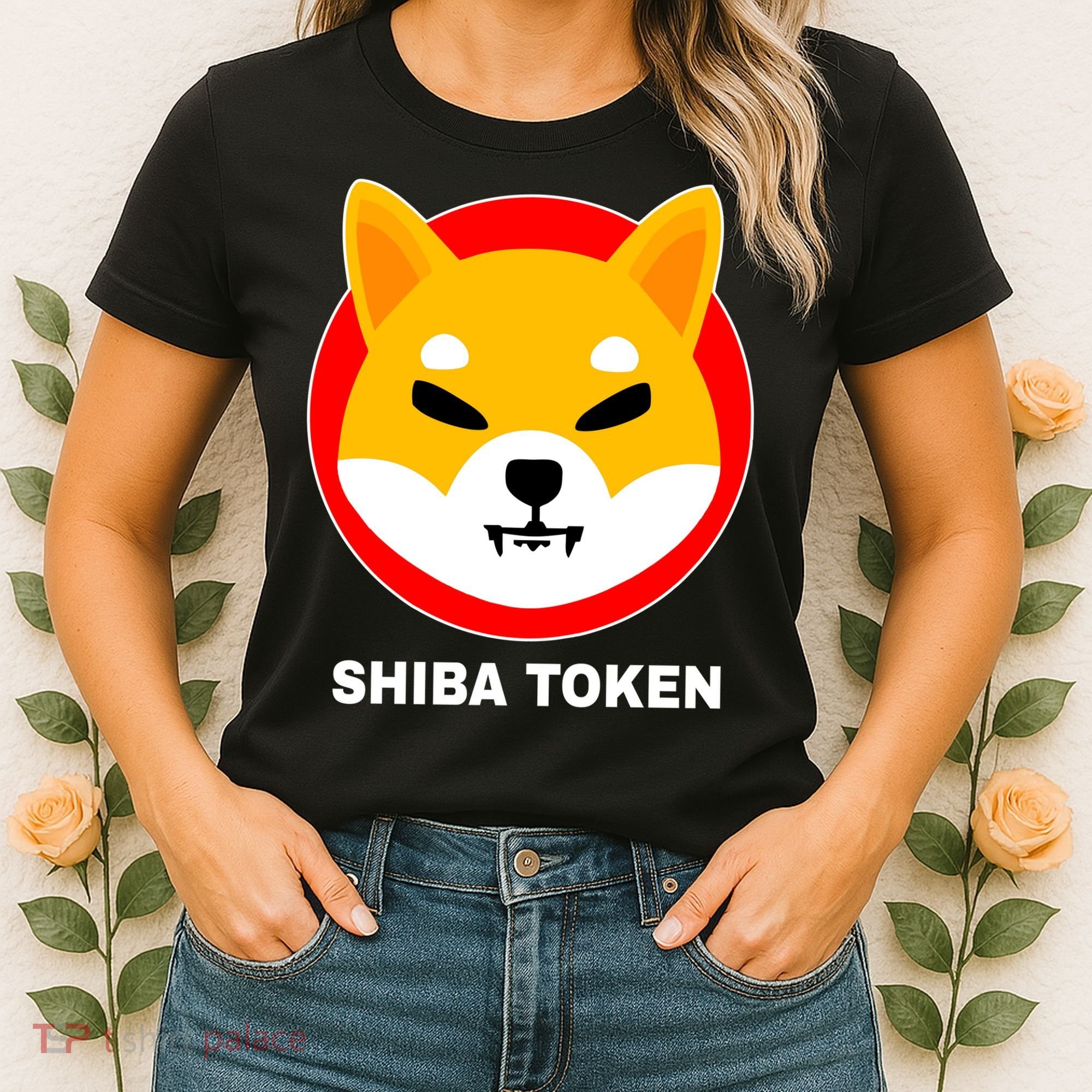 Shiba Token Shib Inu Dogecoin Killer Logo Crypto Women's T-Shirt