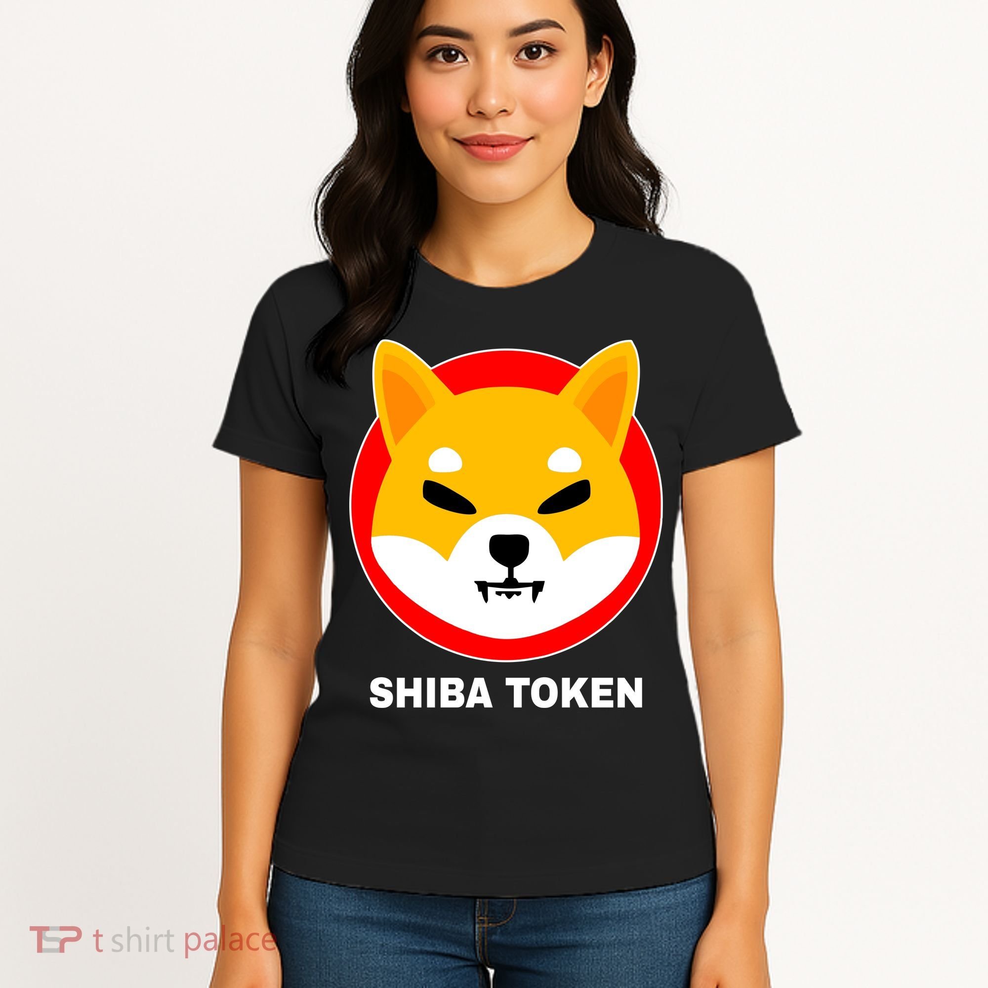 Shiba Token Shib Inu Dogecoin Killer Logo Crypto Women's T-Shirt