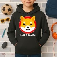 Shiba Token Shib Inu Dogecoin Killer Logo Crypto Kids Hoodie thumb 2