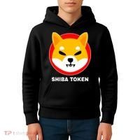 Shiba Token Shib Inu Dogecoin Killer Logo Crypto Kids Hoodie thumb 4