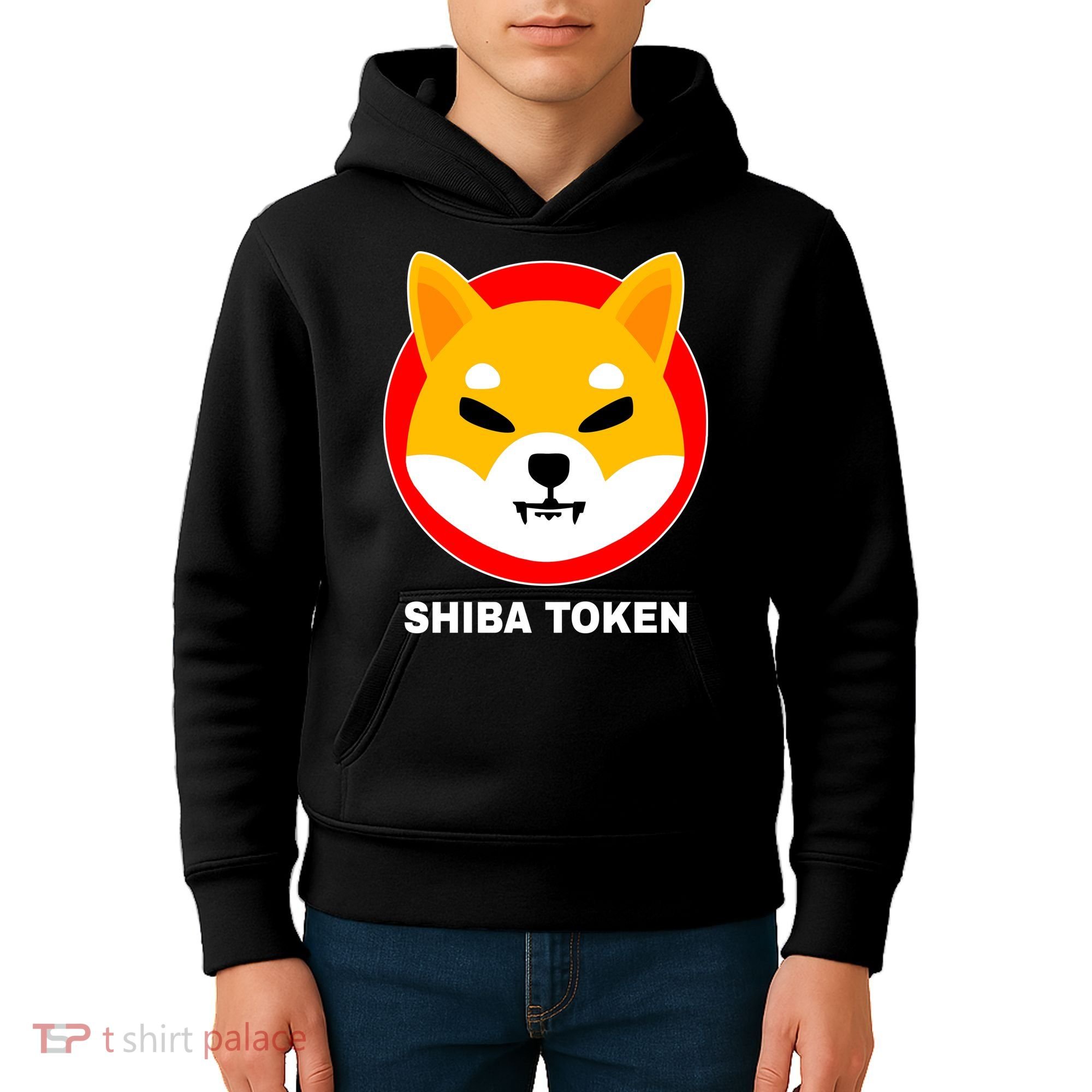 Shiba Token Shib Inu Dogecoin Killer Logo Crypto Kids Hoodie