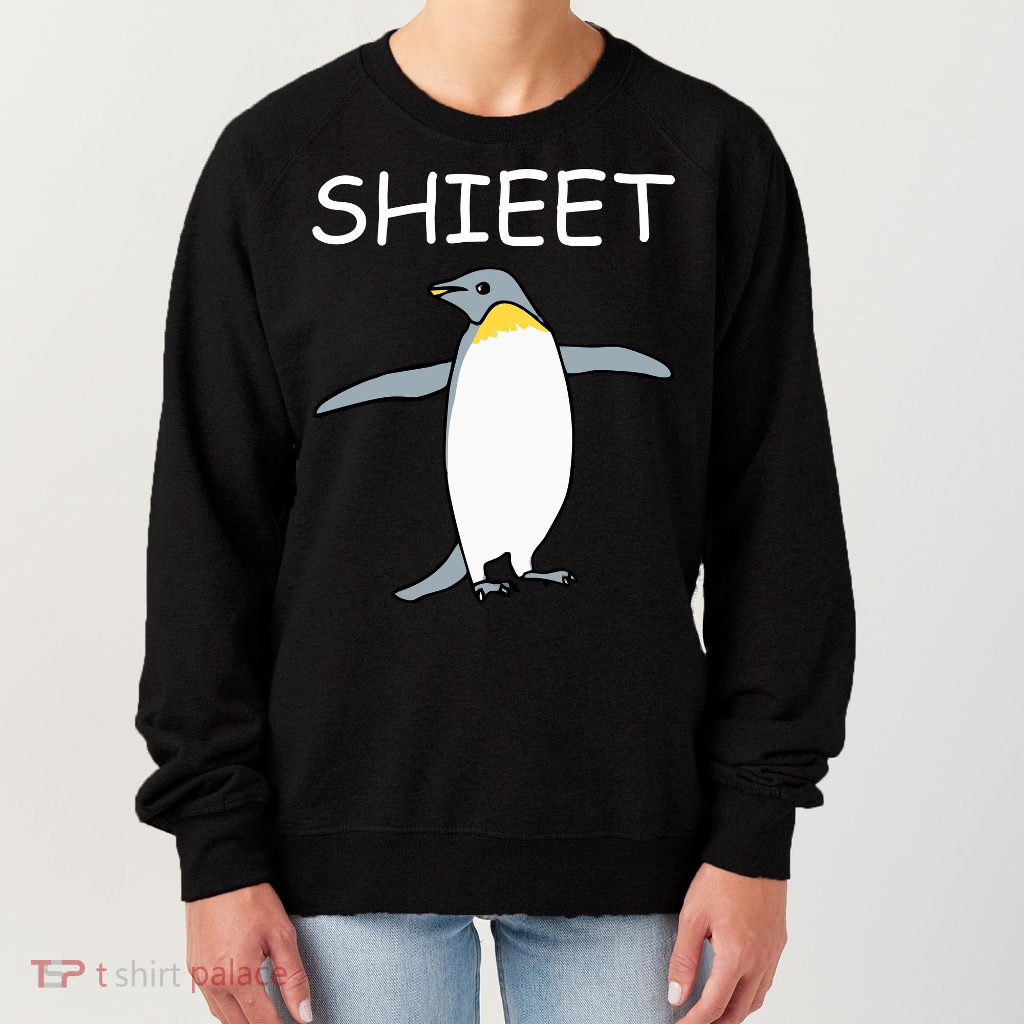 Shieet Funny Penguin Women's Sweatshirt