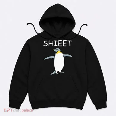 Shieet Funny Penguin Hoodie