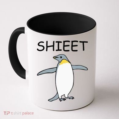Shieet Funny Penguin Coffee Mug