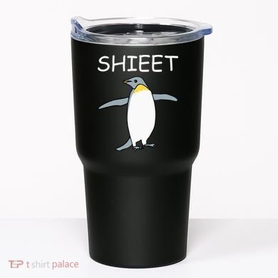 Shieet Funny Penguin Tumbler