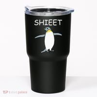 Shieet Funny Penguin Tumbler thumb 0