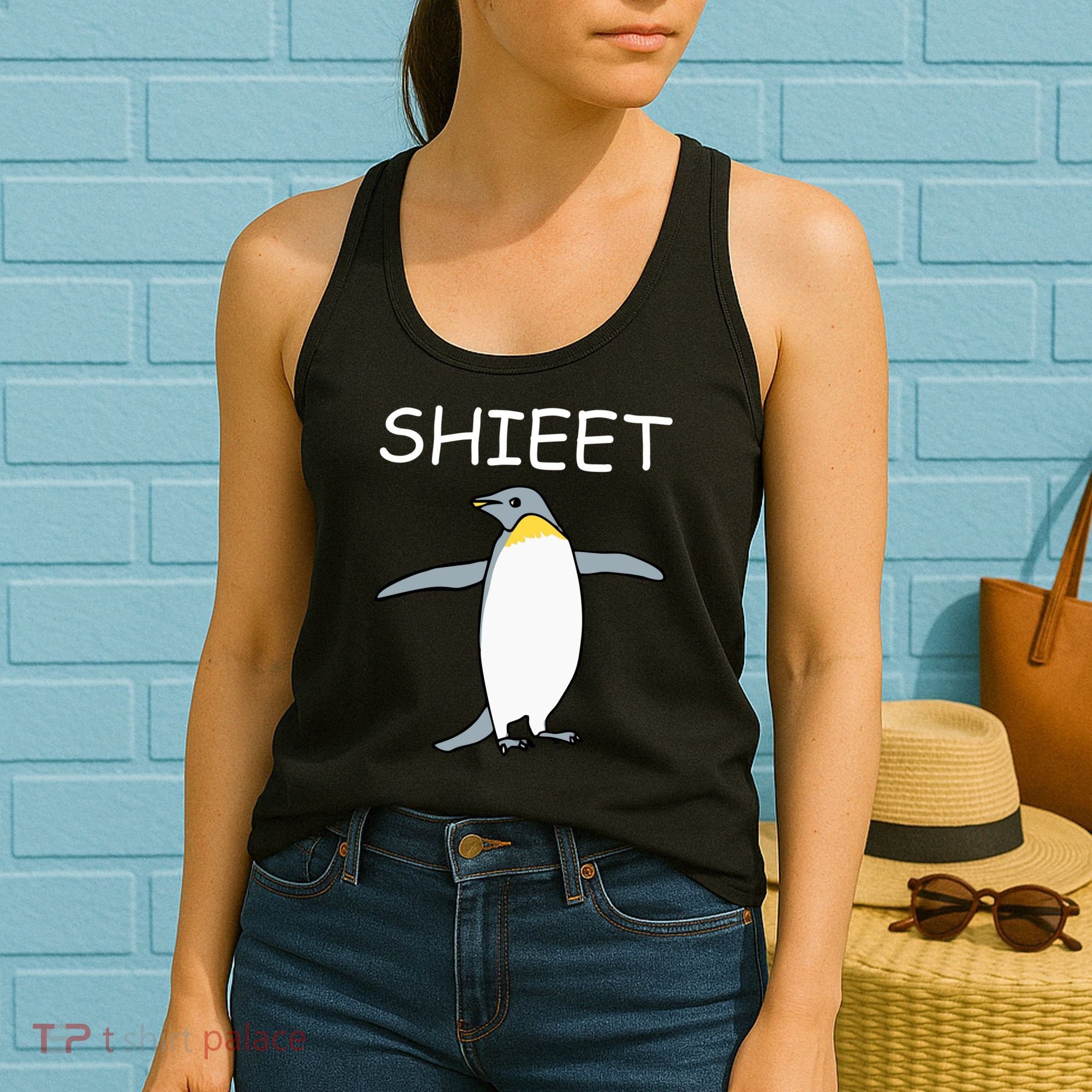 Shieet Funny Penguin Women's Tank Top