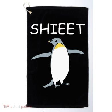 Shieet Funny Penguin Golf Towel