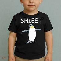 Shieet Funny Penguin Toddler T-Shirt thumb 2