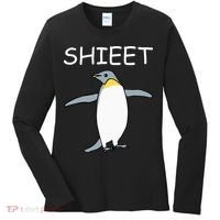 Shieet Funny Penguin Women's Long Sleeve Shirt thumb 0