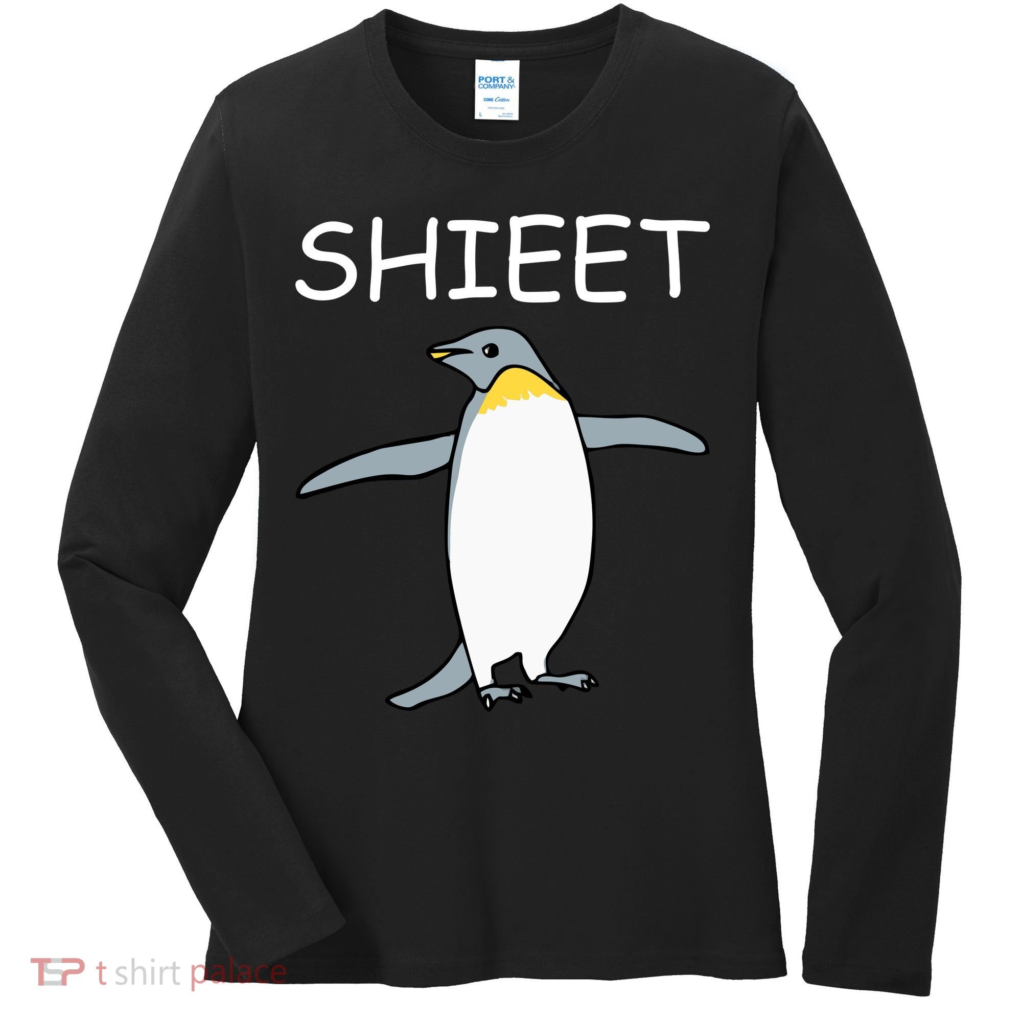 Shieet Funny Penguin Women's Long Sleeve Shirt