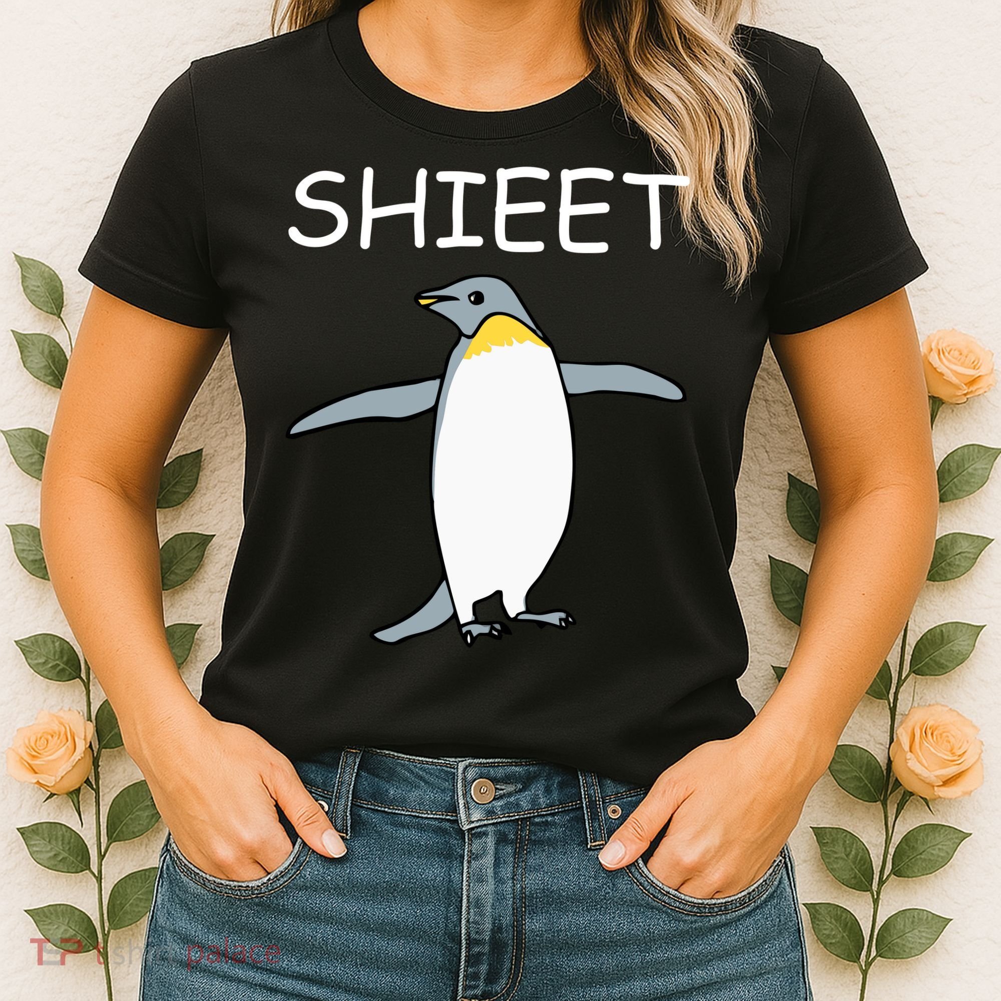 Shieet Funny Penguin Women's T-Shirt
