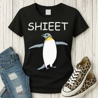 Shieet Funny Penguin Women's T-Shirt thumb 3