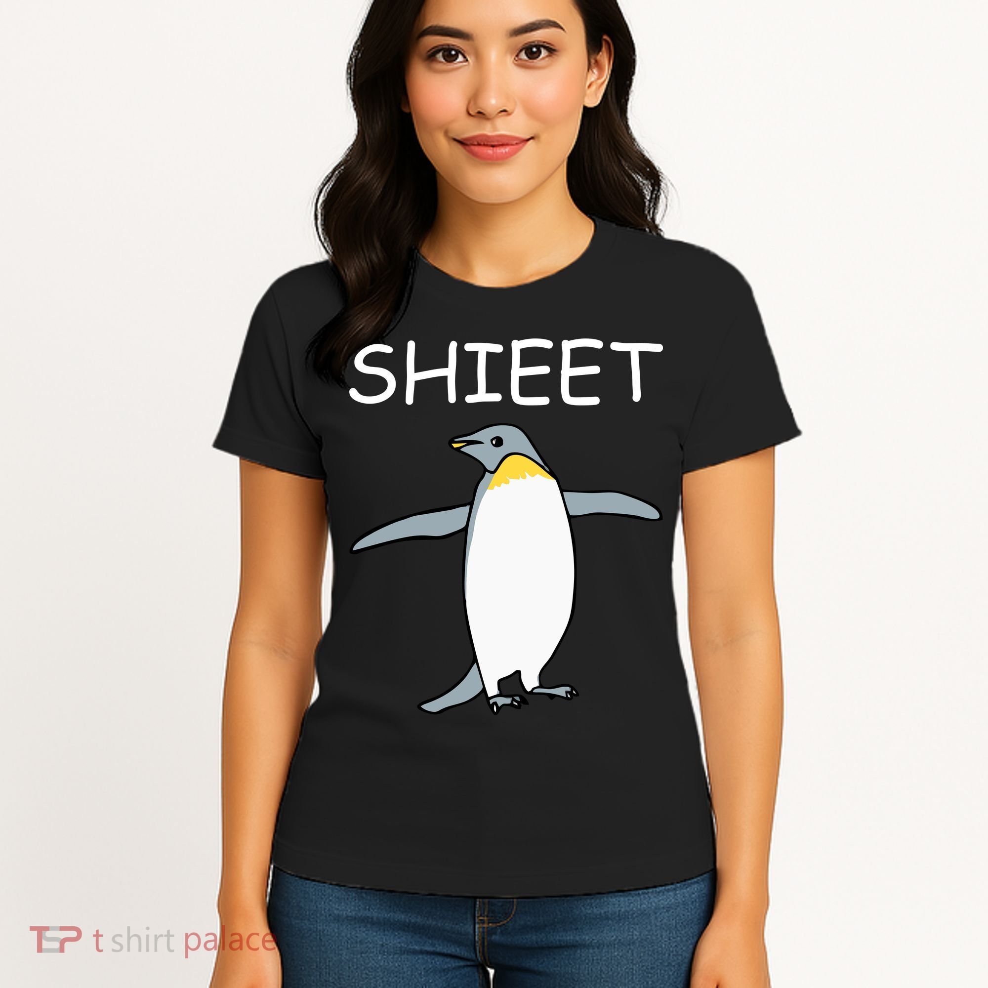 Shieet Funny Penguin Women's T-Shirt