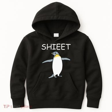 Shieet Funny Penguin Kids Hoodie