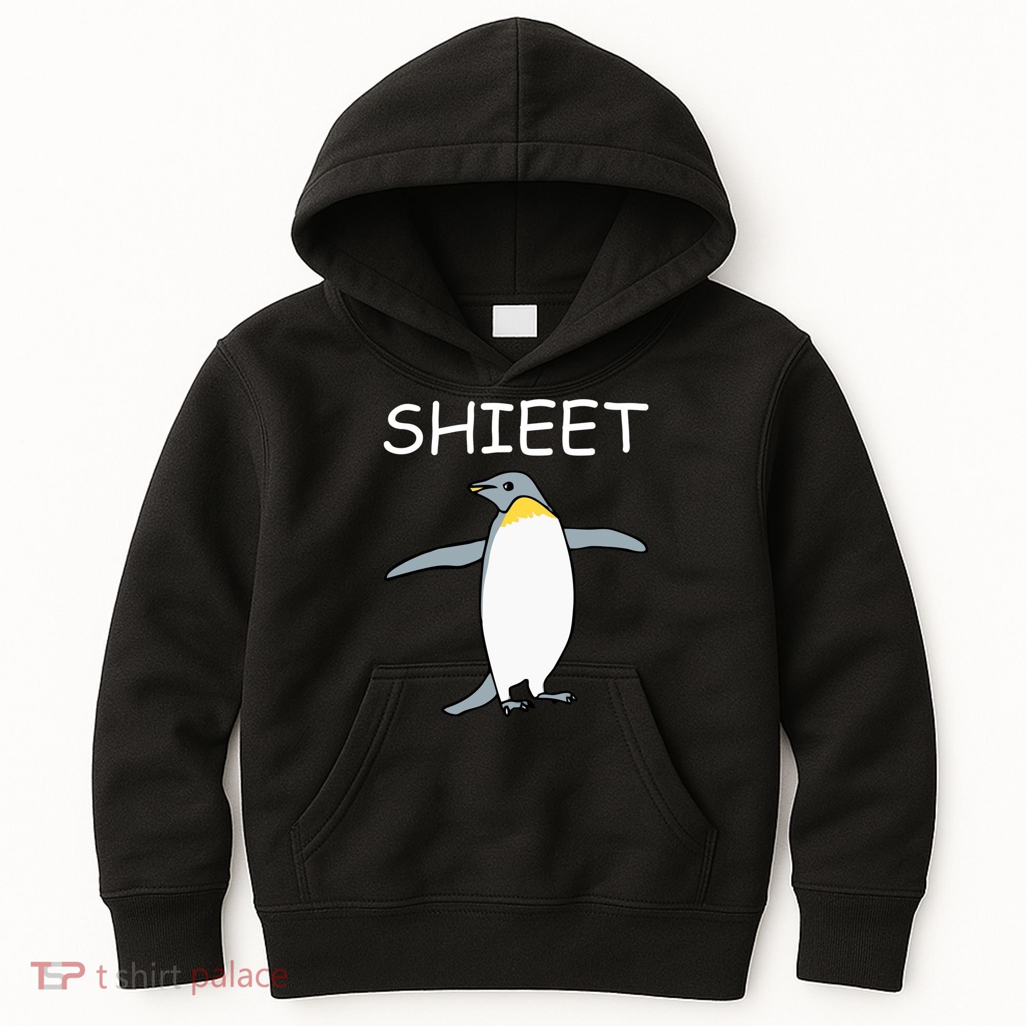 Shieet Funny Penguin Kids Hoodie