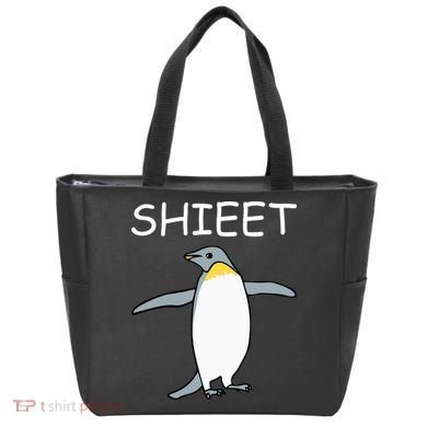 Shieet Funny Penguin Tote Bag