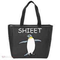 Shieet Funny Penguin Tote Bag thumb 0