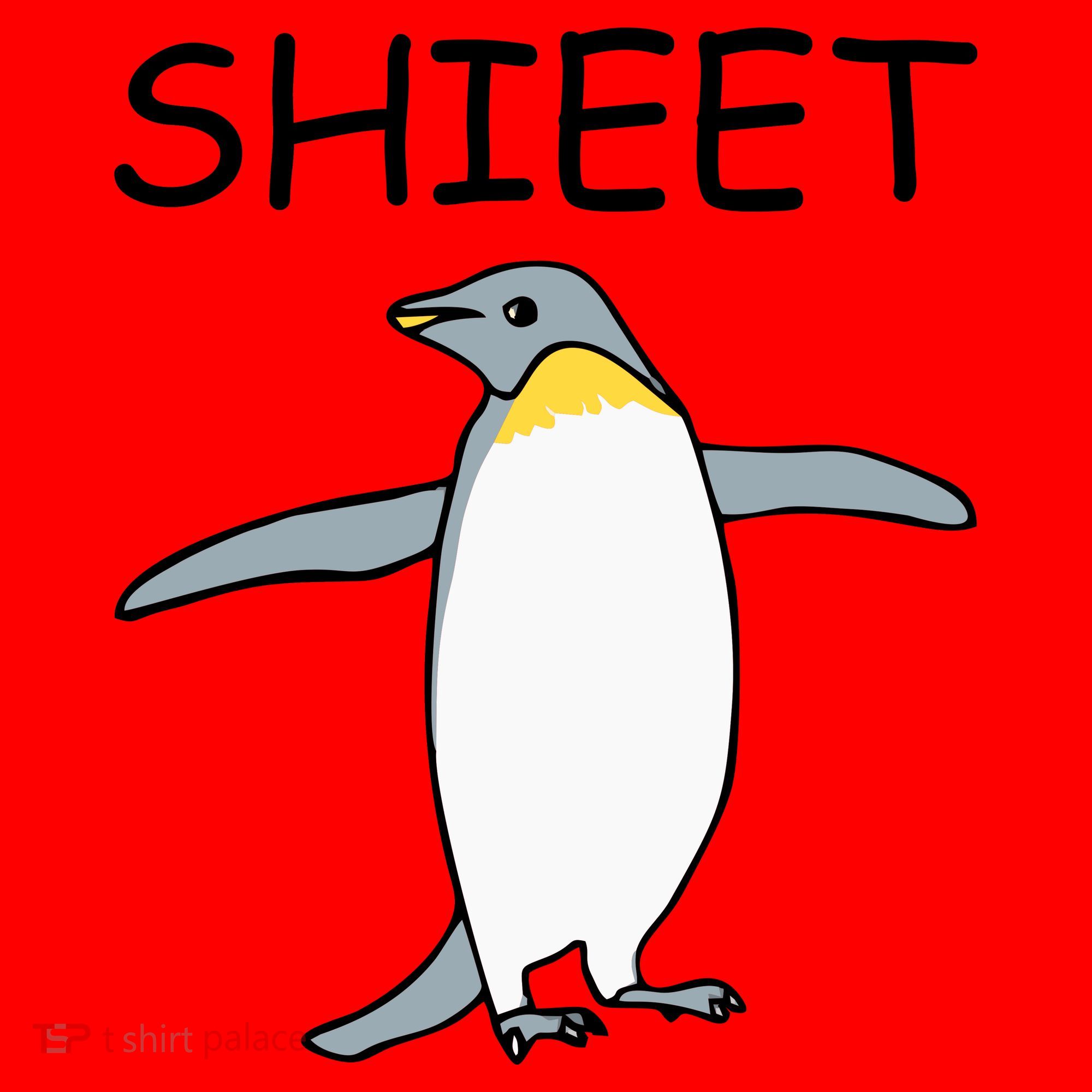 Shieet Funny Penguin Santa Hat