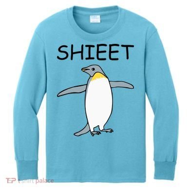 Shieet Funny Penguin Kids Long Sleeve Shirt