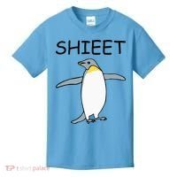 Shieet Funny Penguin Kids T-Shirt thumb 0