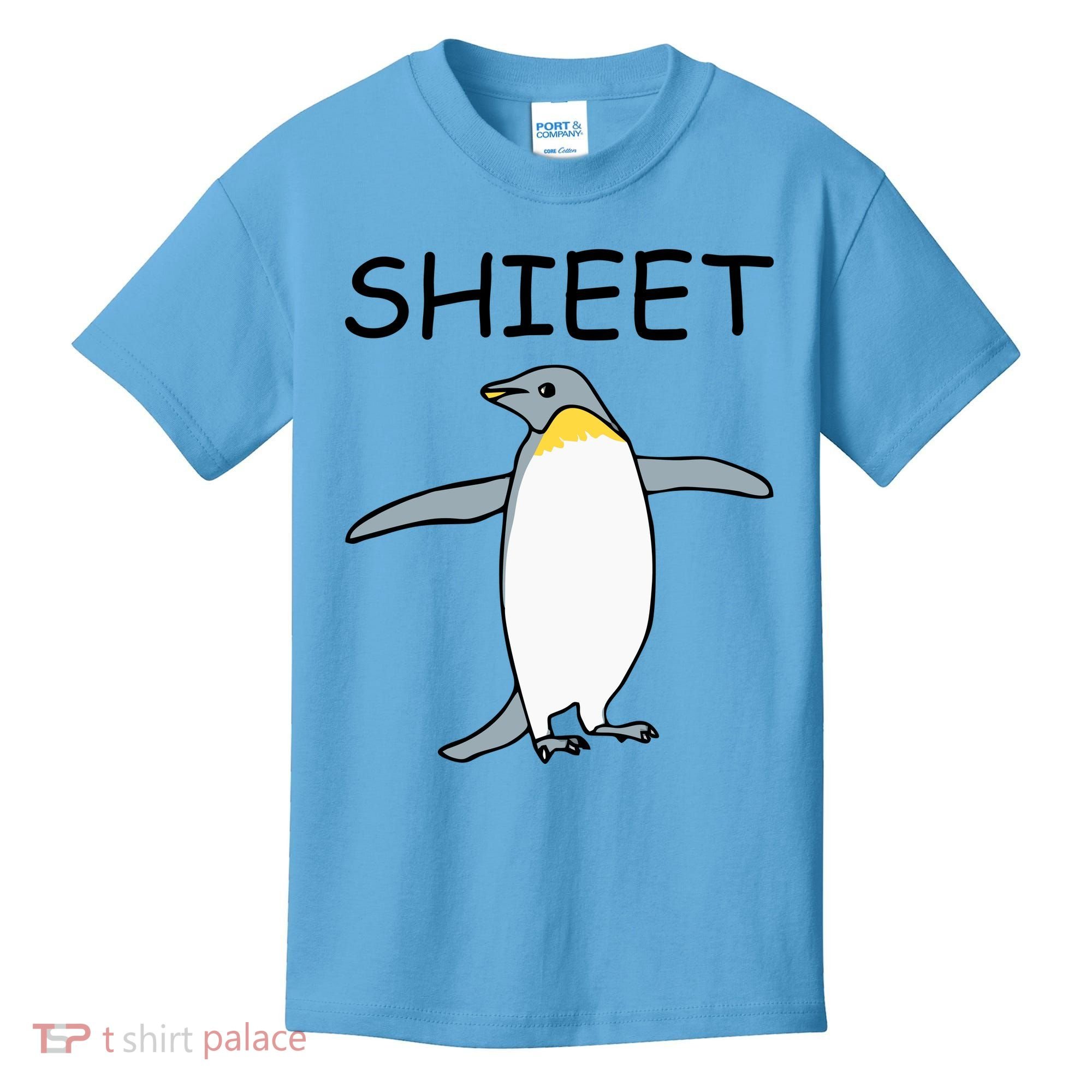 Shieet Funny Penguin Kids T-Shirt