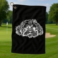 Shih Tzu Dog Golf Towel thumb 1