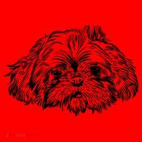 Shih Tzu Dog Santa Hat thumb 1