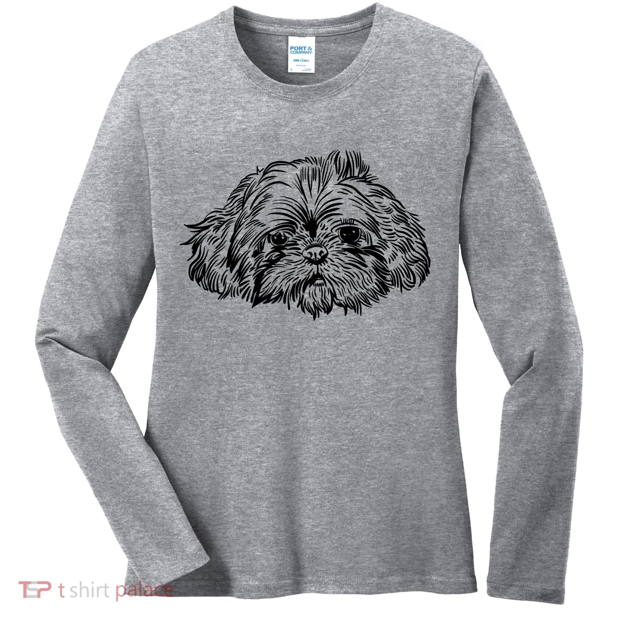 Shih Tzu Dog Women's Long Sleeve Shirt