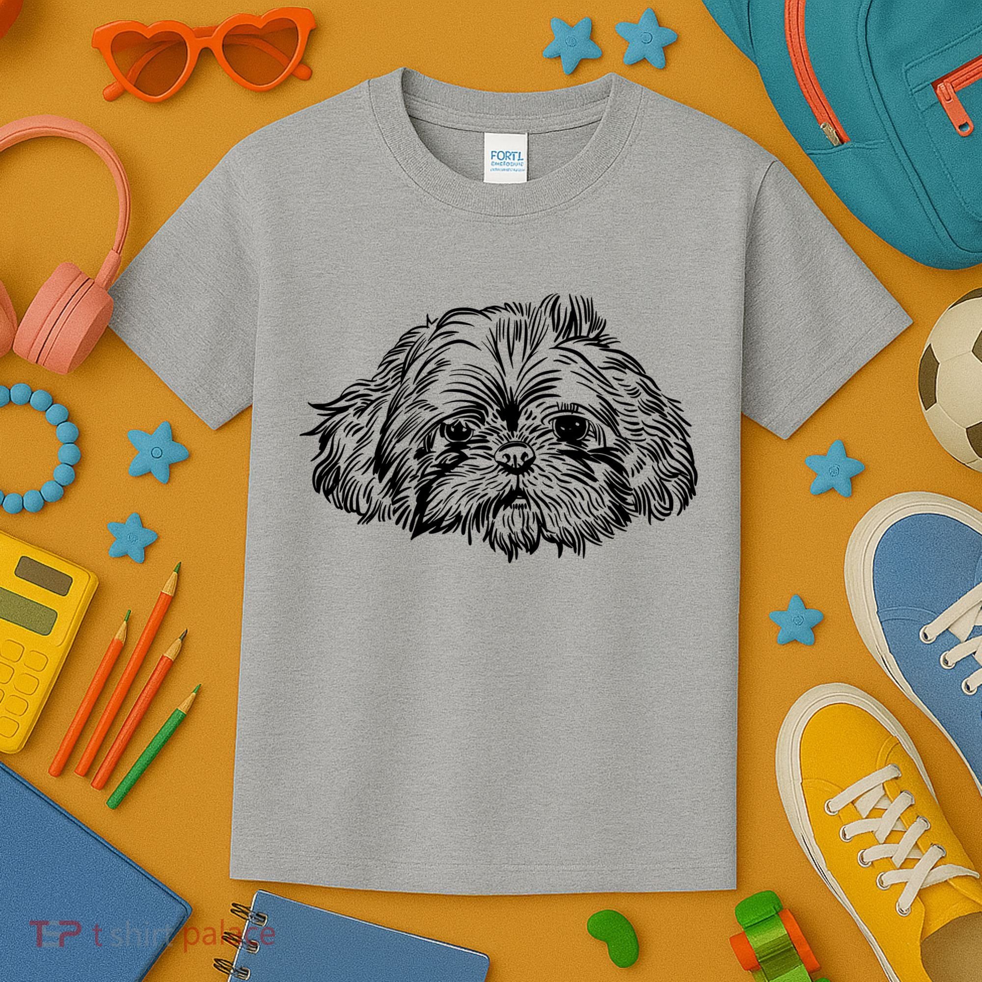 Shih Tzu Dog Kids T-Shirt