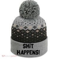 Shit happens The Baniff Cuffed Pom Beanie thumb 0