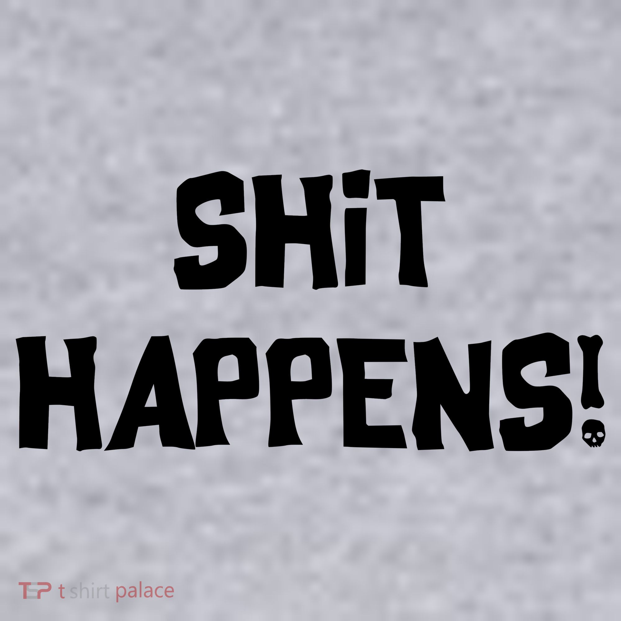 Shit happens Women's Racerback Cropped Tank