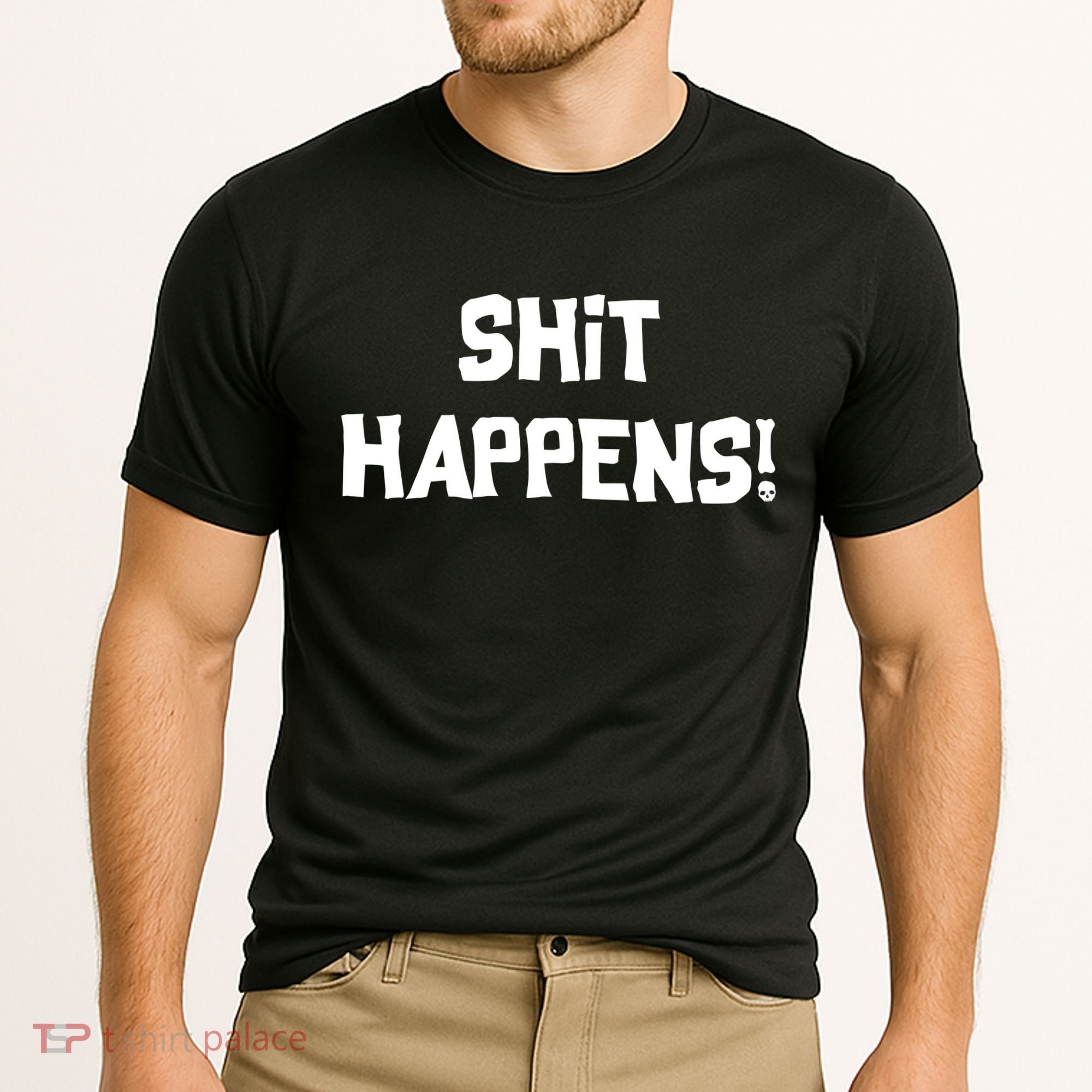 Shit happens Cooling Performance Crew T-Shirt