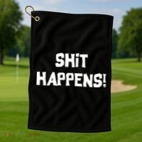 Shit happens Golf Towel thumb 1
