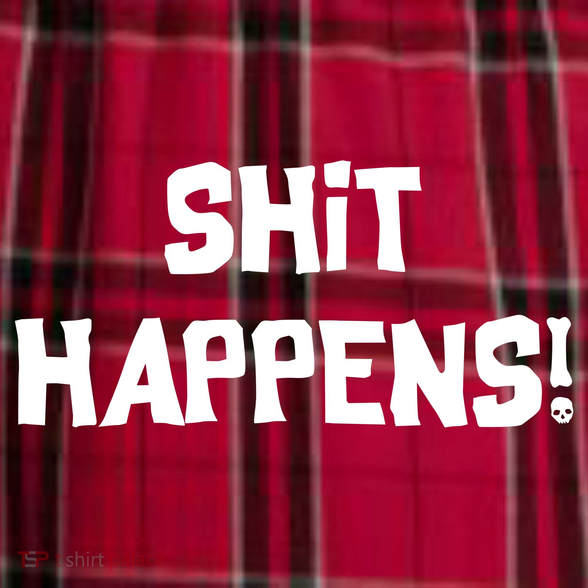Shit happens Women's Flannel Plaid Pajama Pants