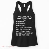 Shit I Don't Have Time For List Women's Tank Top thumb 0