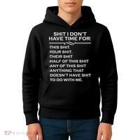 Shit I Don't Have Time For List Kids Hoodie thumb 4