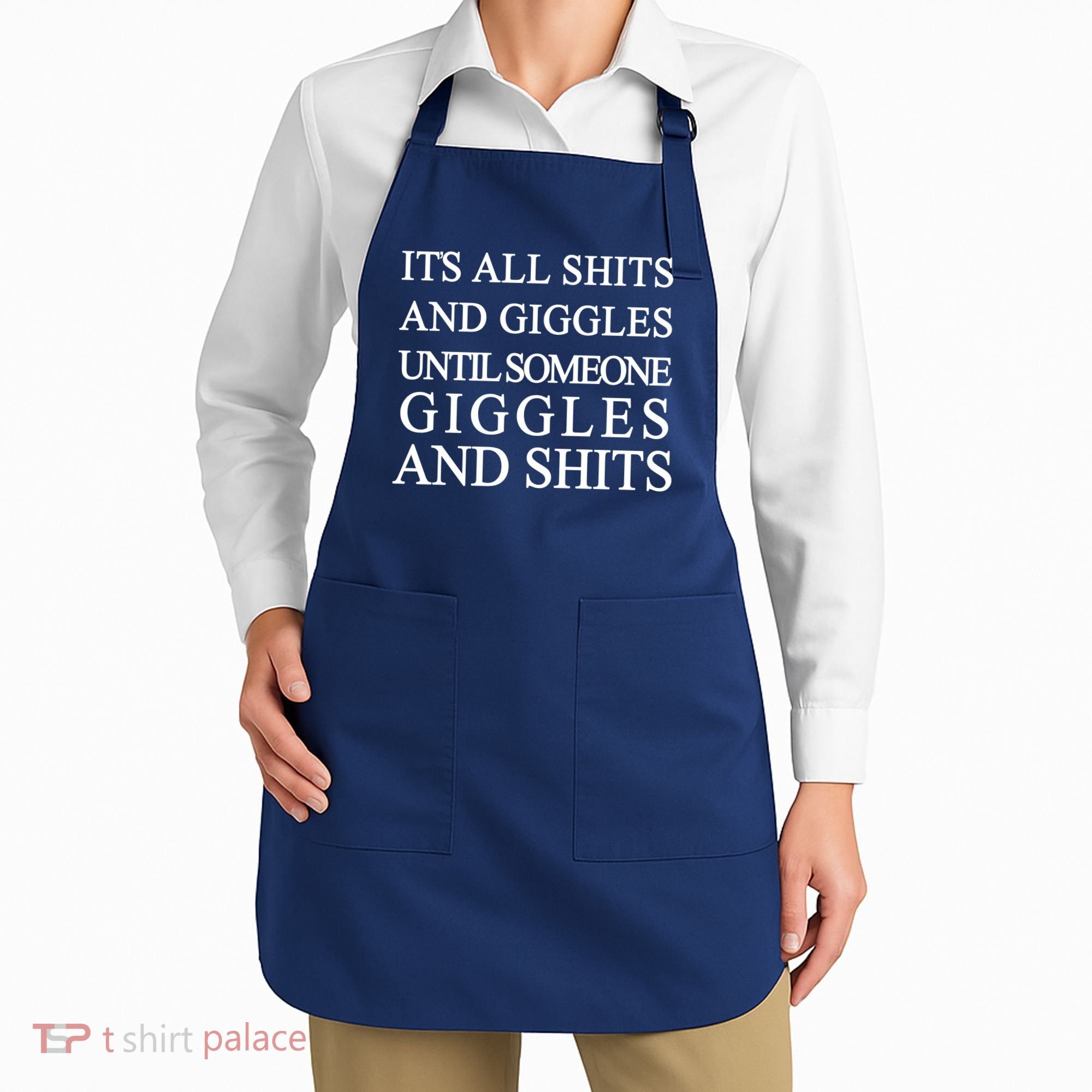 Shits And Giggles Funny Meme Apron