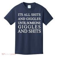 Shits And Giggles Funny Meme Kids T-Shirt thumb 0